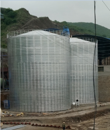 察布查尔粮食钢板仓的安装全过程不用热焊接